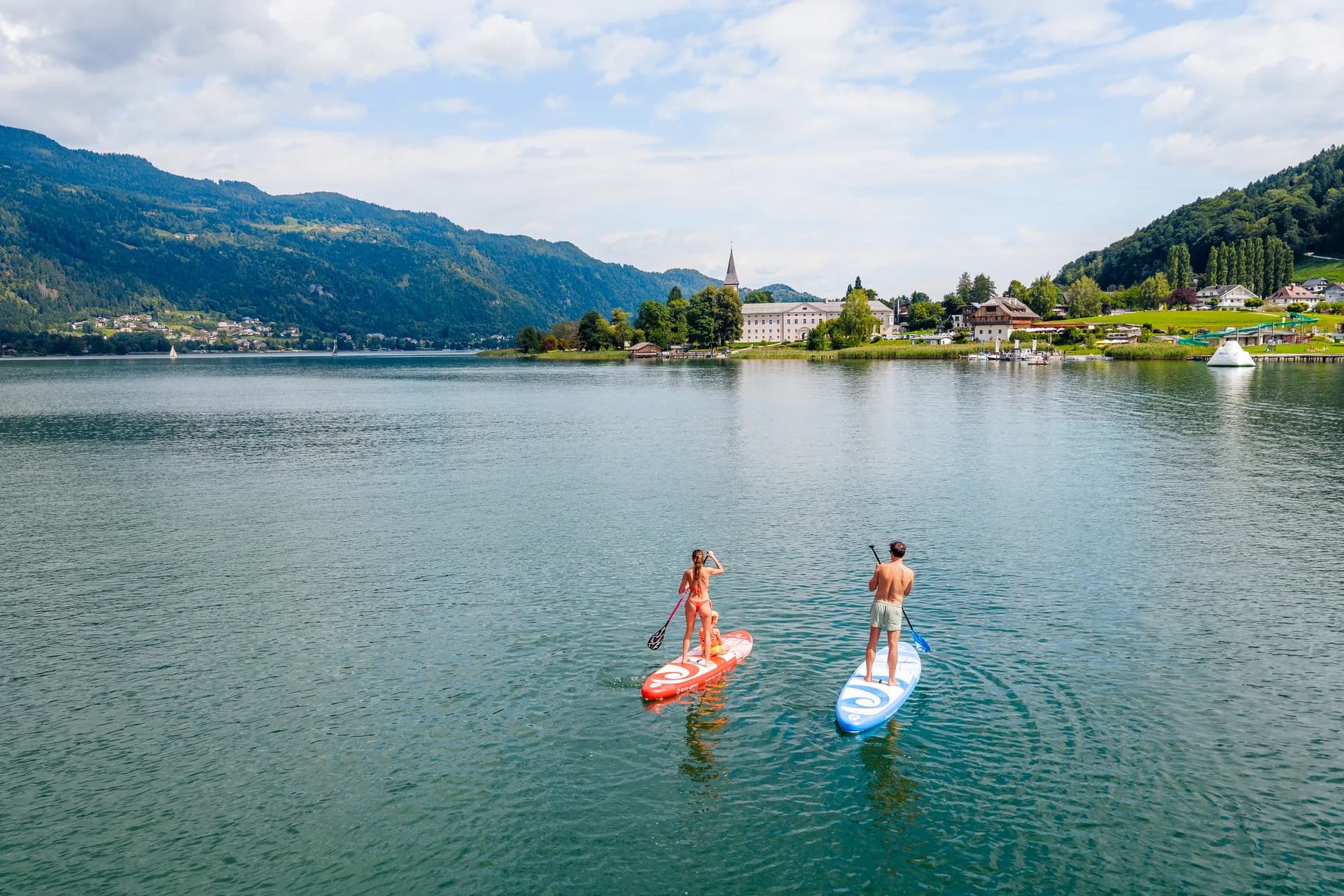 Stand-up-Paddeln auf dem Ossiacher See